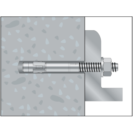 EKA önfeszítő tűzálló acél alapcsavar M6x70