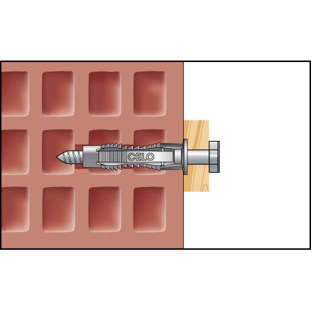 FX univerzális nylon dűbel csavarral Ø10