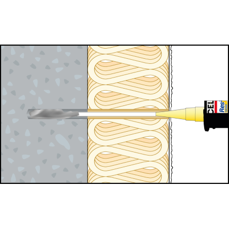 Szerelési kép – ResiTHERM® 12 betonba/porózus betonba történő telepítése 7
