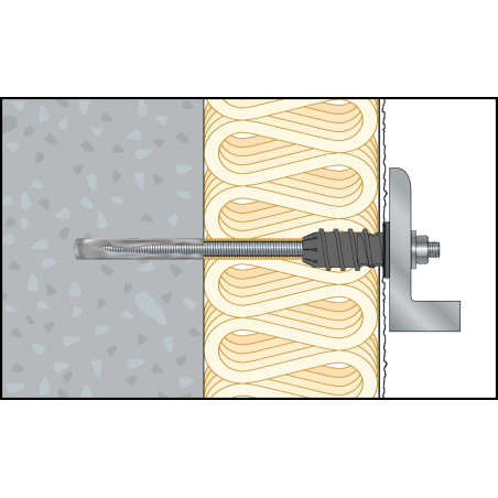 Szerelési kép – ResiTHERM® 12 betonba/porózus betonba történő telepítése 10