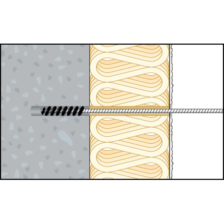 Szerelési kép – ResiTHERM® 12 betonba/porózus betonba történő telepítése 2