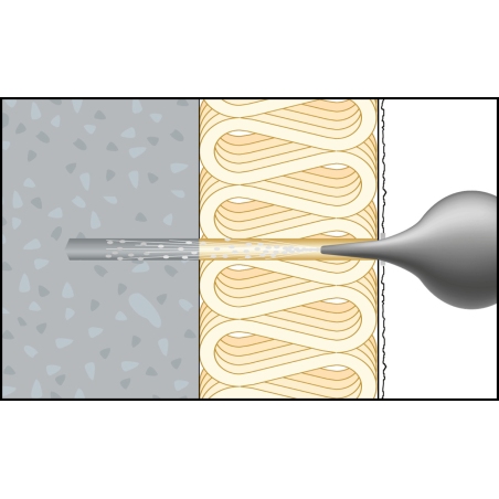 Szerelési kép – ResiTHERM® 12 betonba/porózus betonba történő telepítése 3