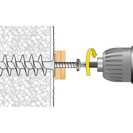 IPL 90 szigetelőanyag dübel