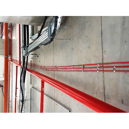 PFT lőhető tűzálló félköríves fém bilincs előrögzítővel Ø 8 mm