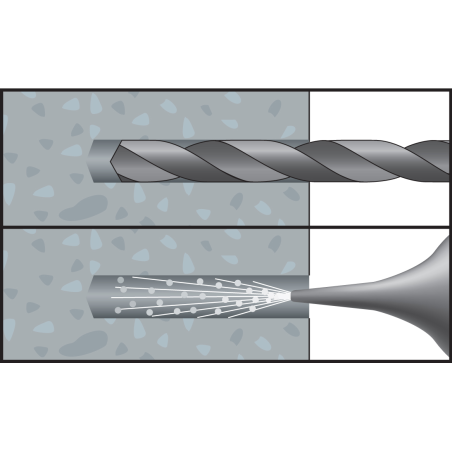 Univerzális galléros műanyag dübel AZK 10