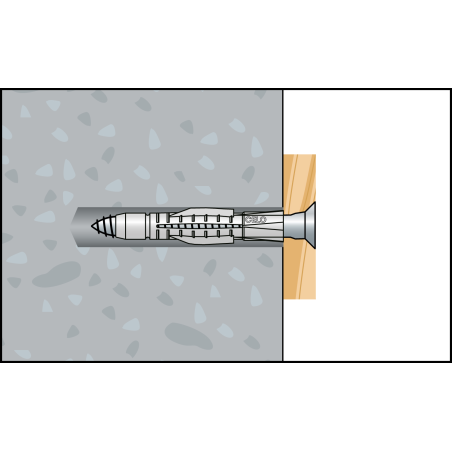 Univerzális galléros műanyag dübel AZK 10