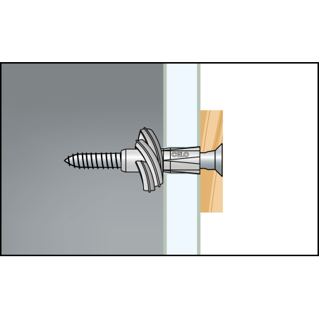 Univerzális galléros műanyag dübel AZK 10