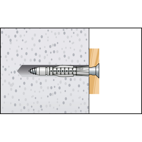 Univerzális galléros műanyag dübel AZK 10