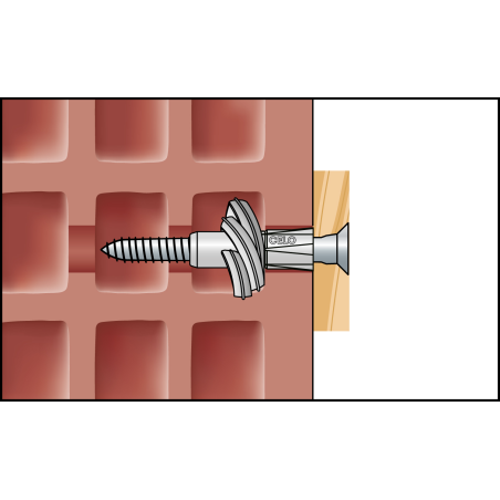 Univerzális galléros műanyag dübel AZK 10