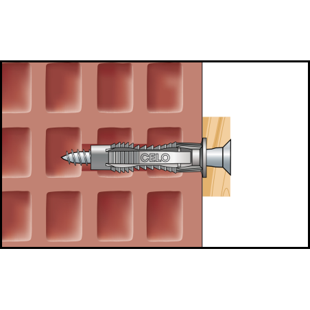 FX univerzális nylon dűbel csavarral Ø10