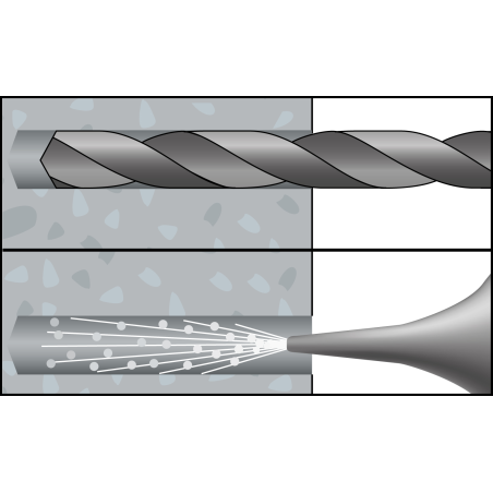 MZK Ø10 univerzális műanyag dűbel gallérral
