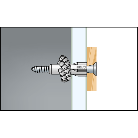 MZK Ø10 univerzális műanyag dűbel gallérral